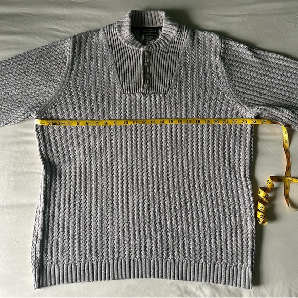 Eddie Bauer Ribbed Knit Henley Sweater | Size L - Tall - Picture 10 of 12